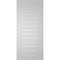 Ekena Millwork Vertical Surface Mount PVC Gable Vent: Functional, w/ 3-1/2"W x 1"P Standard Frame, 18"W x 40"H GVPVE18X4001SF - alternate 3